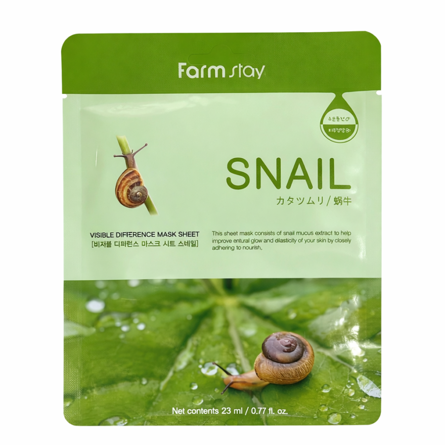 FARMSTAY SNAIL SHEET MASK - Korean beauty product at MOA Beauty India